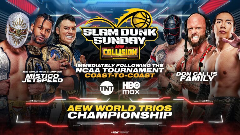 AEW Collision Slam Dunk Sunday Results (3/22): AEW Trios Title Bout