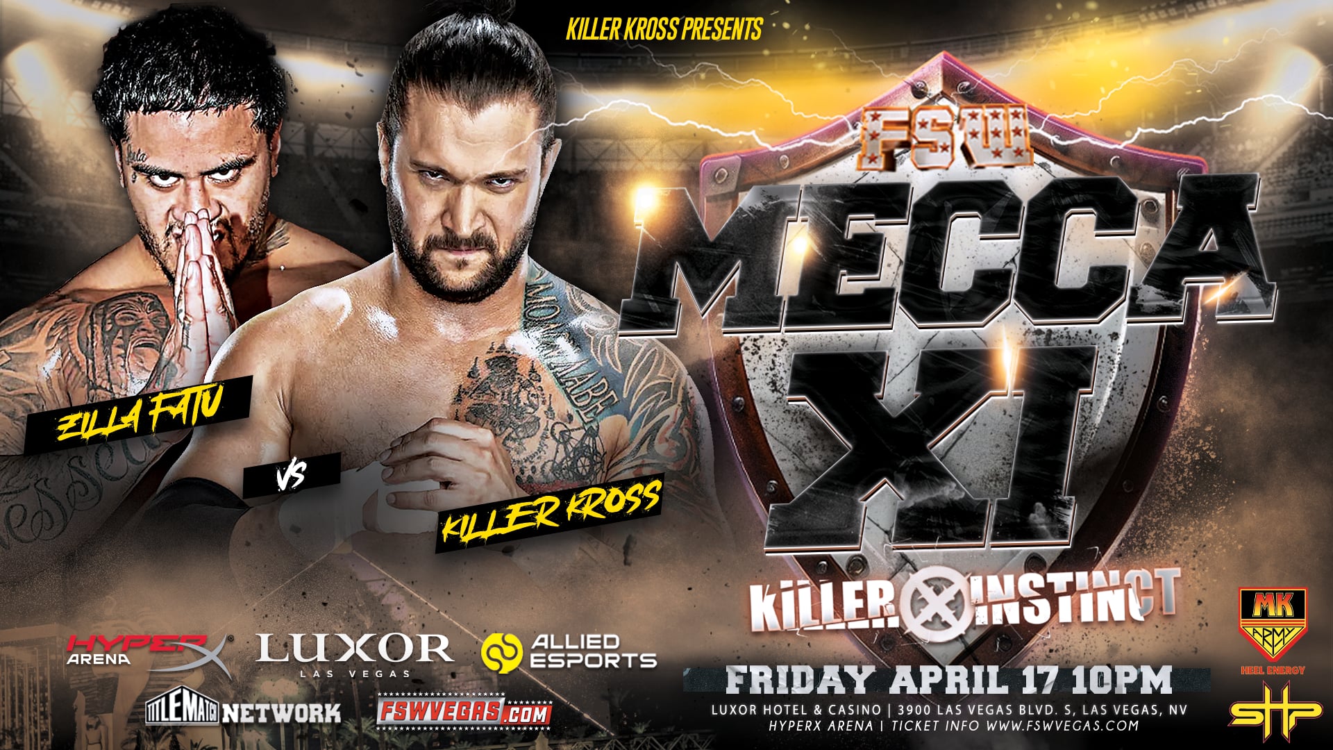 Killer Kross To Face Zilla Fatu In Main Event At FSW Mecca XI