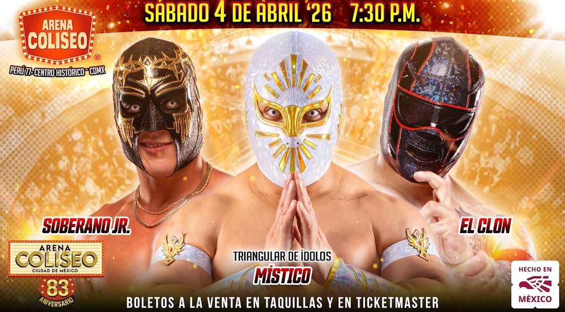 Full Card for CMLL Arena Coliseo 83rd Anniversary Announced