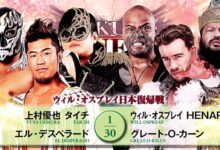 will ospreay, great-o-khan, henare, yuya uemura, el desperado, taichi