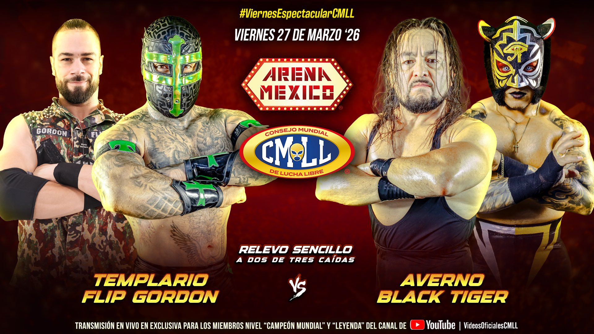 CMLL Viernes Espectacular Results (3/27/2026)