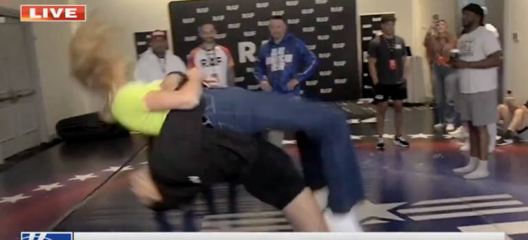 Fox News Anchor Abby Hornacek Suplexed By Kennedy Blades
