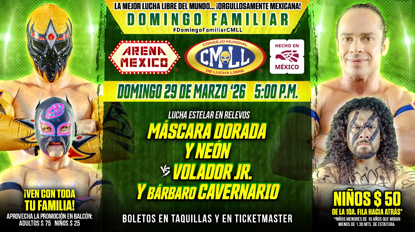 CMLL Domingo Familiar Results (3/29/2026)