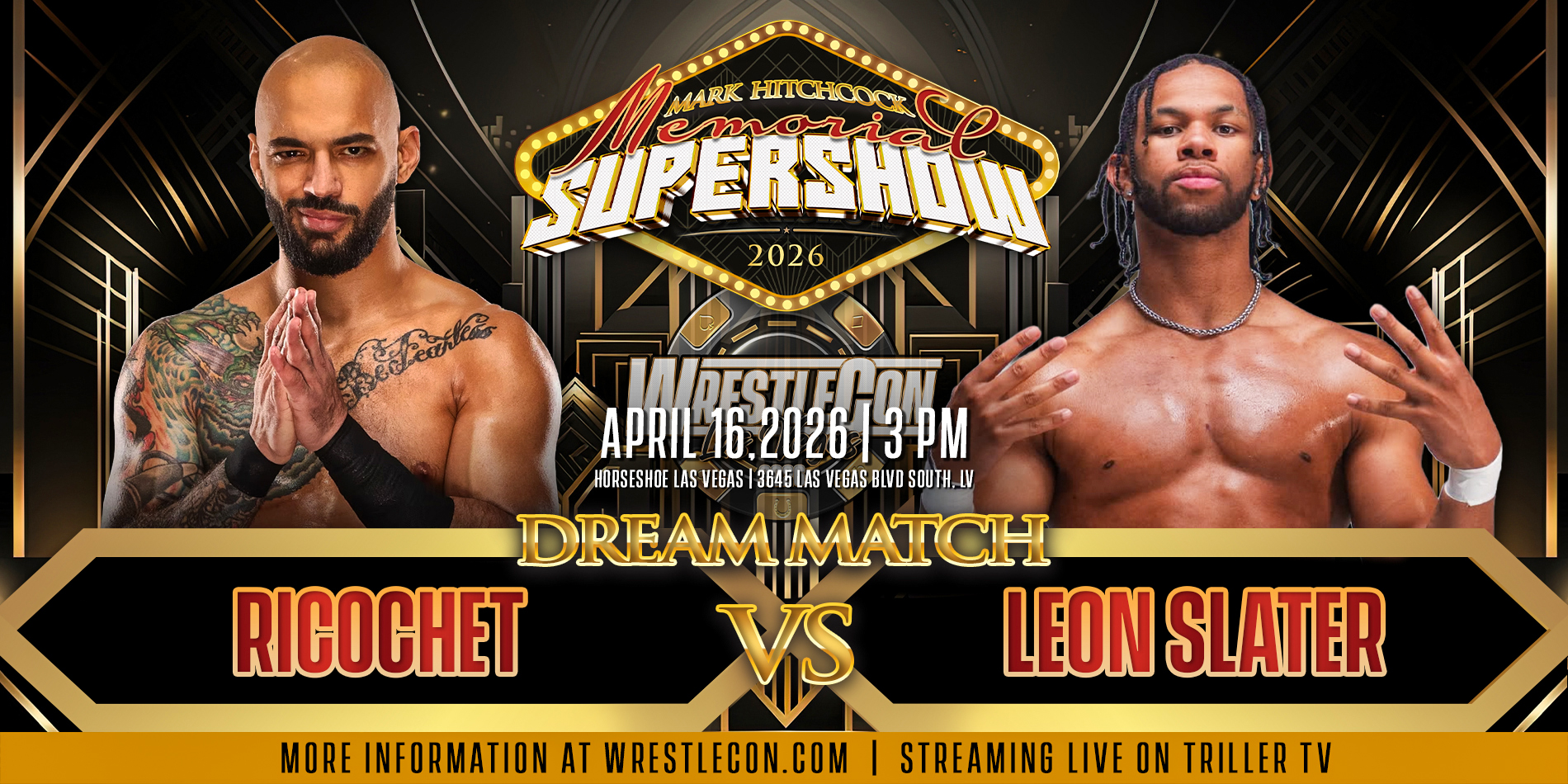 Leon Slater Pulled From Bout Against Ricochet At Wrestlecon Mark Hitchcock Memorial Supershow