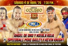 jetspeed, speedball mike bailey, hangman adam page, kevin knight, Los Hermanos Chavez, Ángel de Oro, Niebla Roja