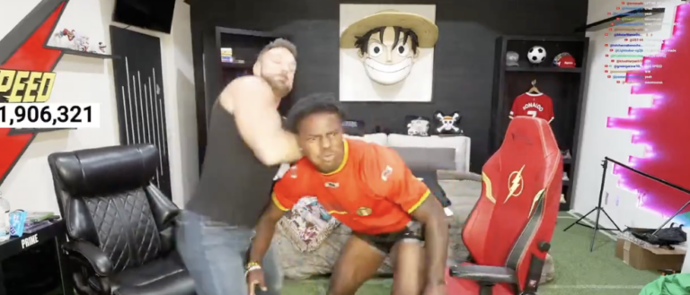 IShowSpeed Gets Fooled By Danhausen, Beat Up By LA Knight