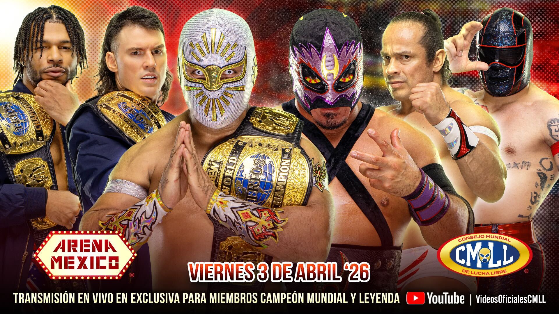 CMLL Viernes Espectacular Results (4/3/2026): Mistico & JetSpeed vs. Don Callis Family, More
