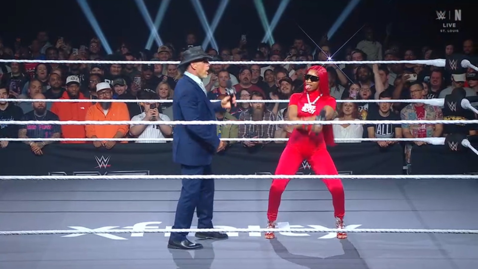 Shawn Michaels & Sexyy Red Kick Off NXT Stand & Deliver