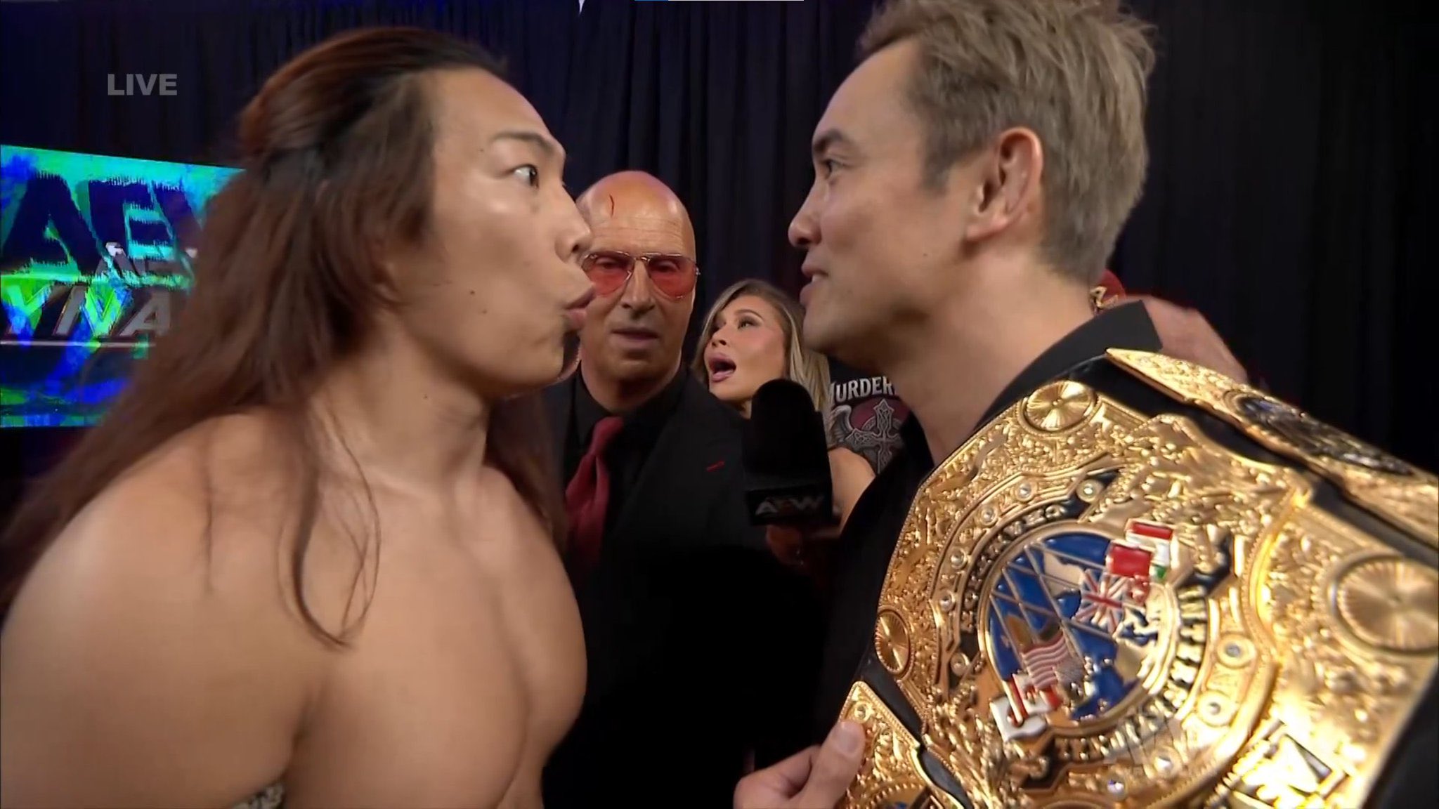 aew double or nothing kazuchika okada Konosuke Takeshita