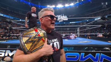 Pat McAfee with the WWE Title