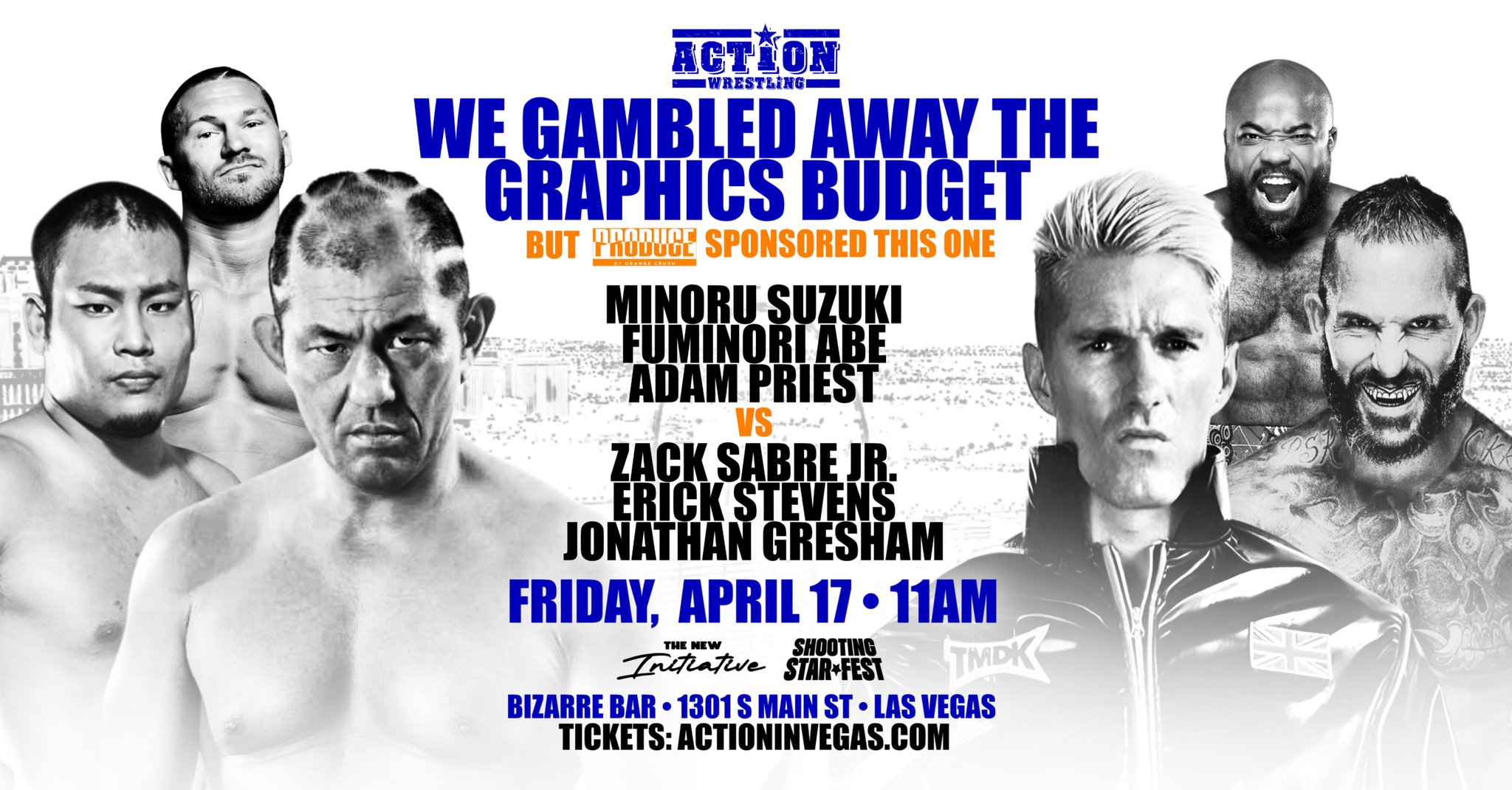 Minoru Suzuki Zach Sabre Jr. ACTION