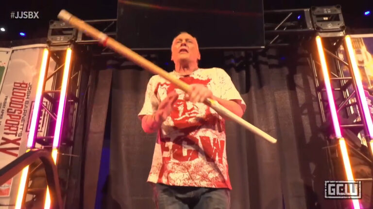 The Sandman Competes In Final Pro Wrestling Match; Mick Foley, Kendra Lust, Missy Hyatt, And ECW Zombie Appear