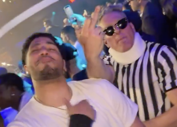 Pat McAfee, In A Neck Brace, Parties With Tyrese Haliburton At A 50 Cent Show After WrestleMania 42
