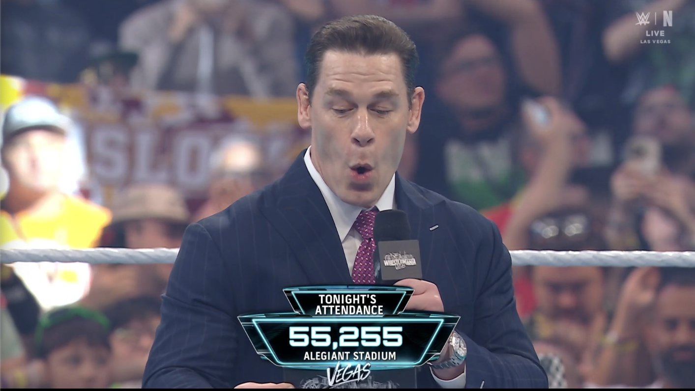 WWE Announces 55,255 Attendance For Night 2 Of WrestleMania 42