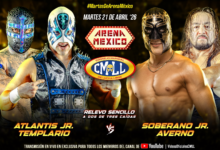 CMLL Martes de Arena Mexico Results (4/21/2026)