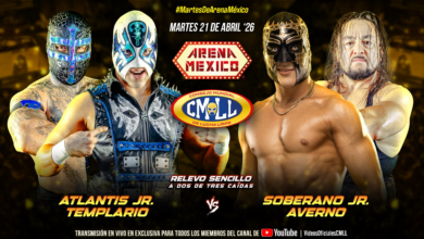 CMLL Martes de Arena Mexico Results (4/21/2026)