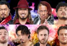 shingo takagi, yota tsuji, taiji ishimori, daiki nagai, united empire, callum newman, jake lee, jakob austin young, zane jay