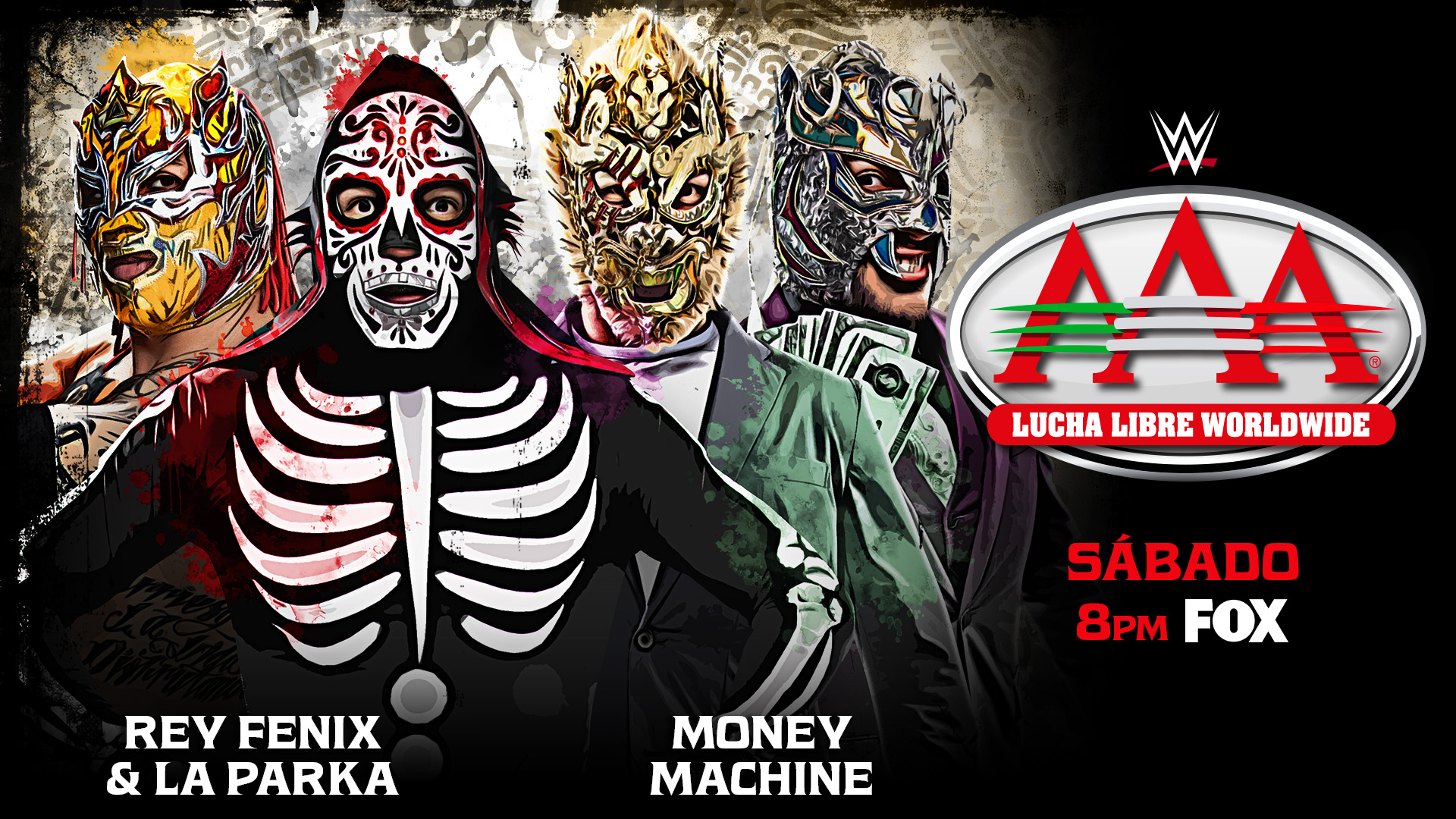 Rey Fenix & La Parka vs. Money Machine am 25. April auf FOX