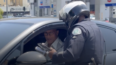 the rock traffic stop