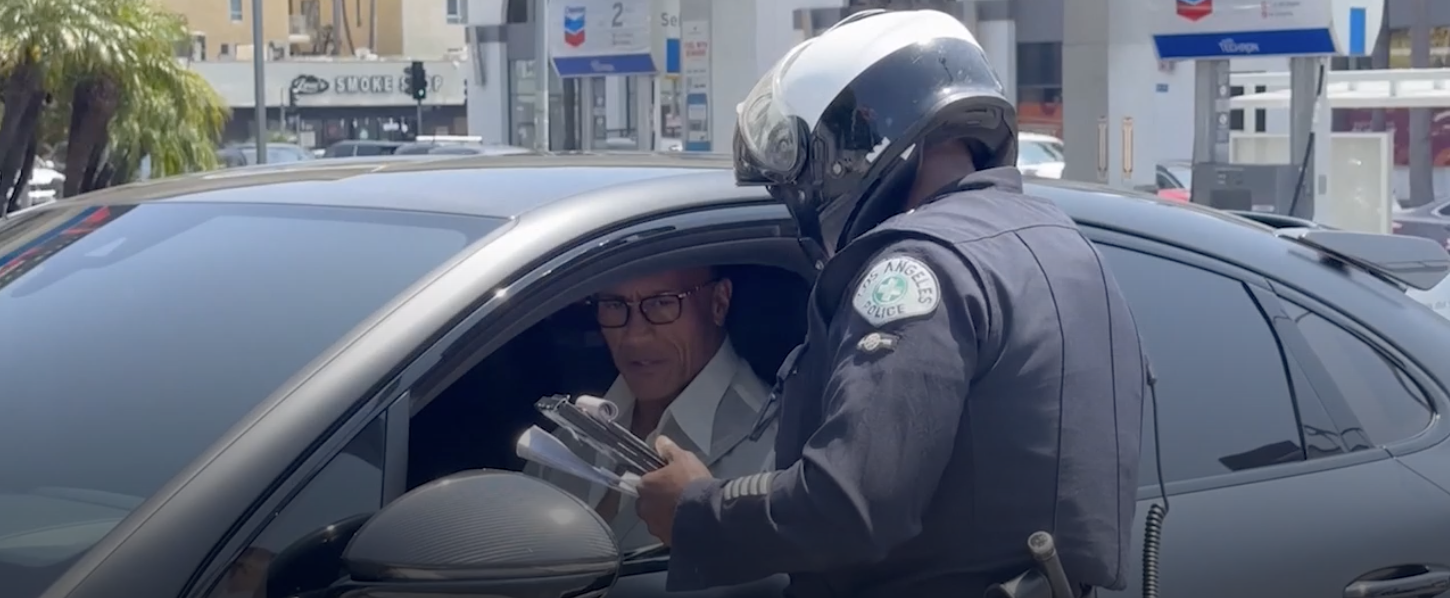 the rock traffic stop