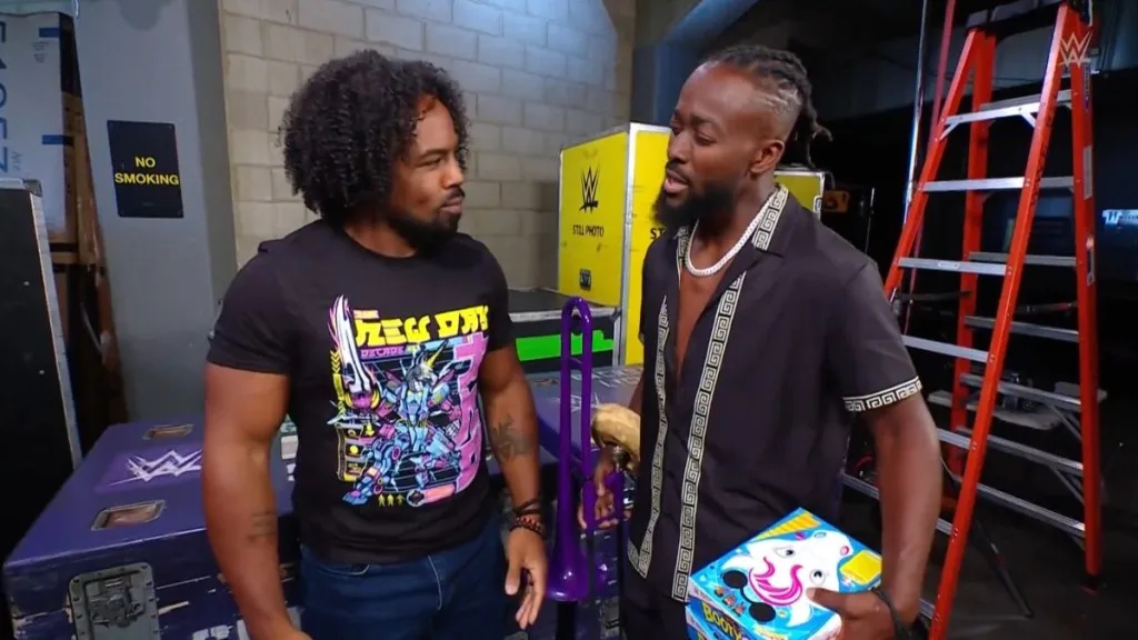 Ricochet reacts to The New Day's WWE departure.