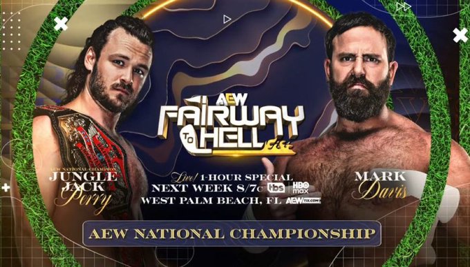 Jack Perry Vs Mark Davis National Title Match Announced For AEW Collision: Fairway To Hell
