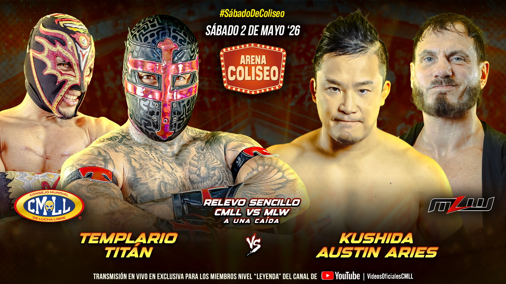 CMLL Sábado De Coliseo Results (5/2/2026)