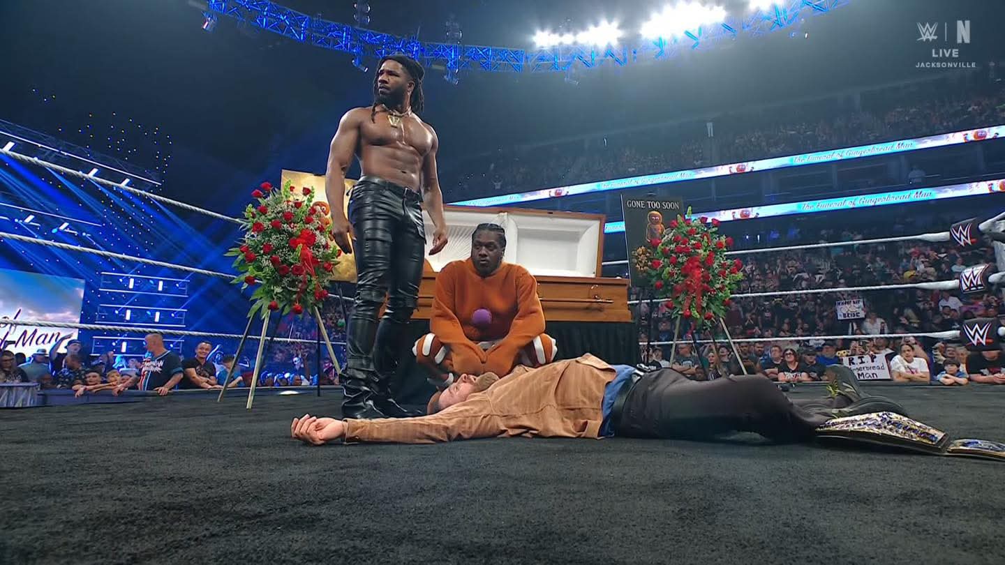 #SmackDown, theme 'Gingerbread Man funeral'