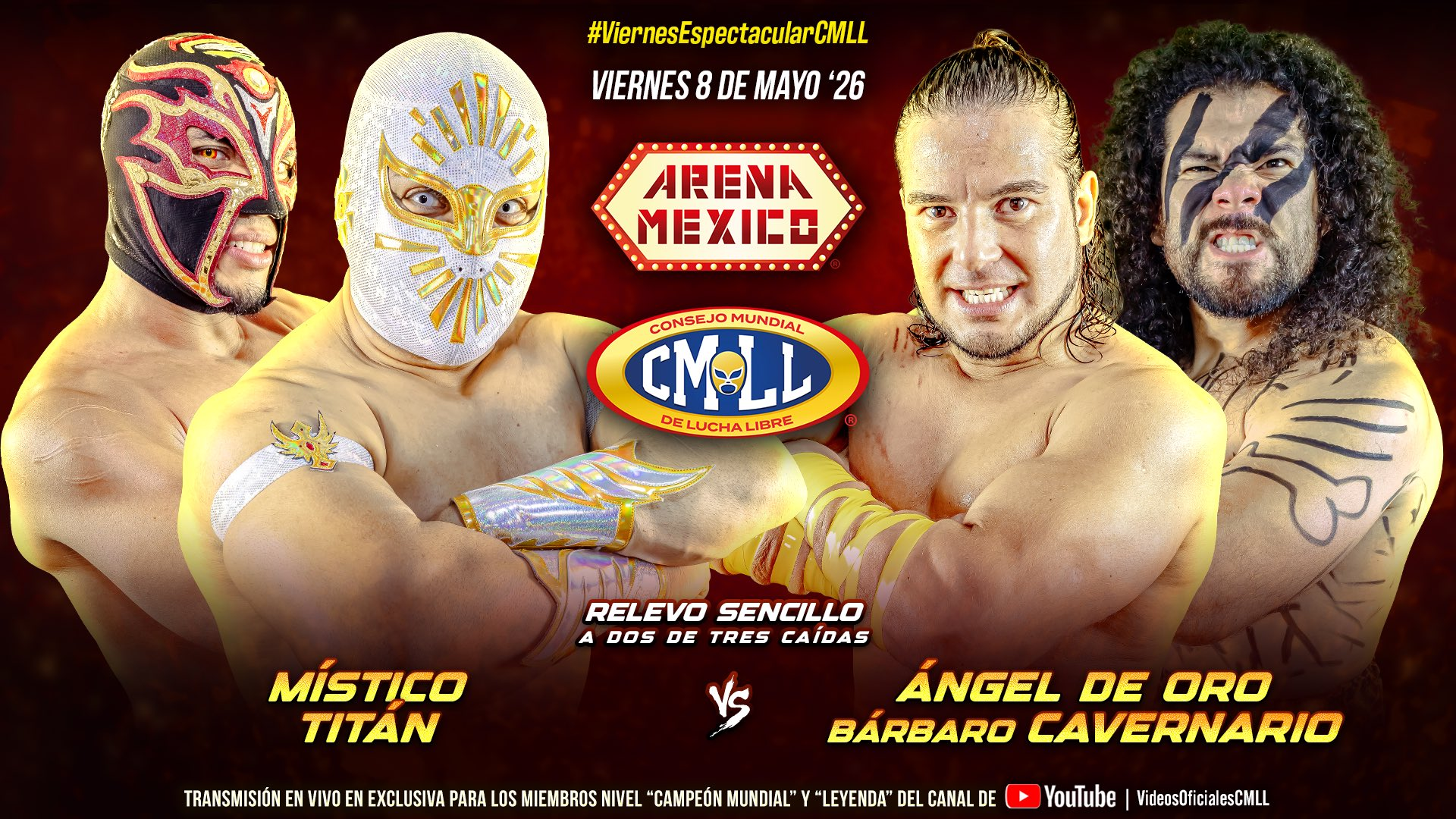 CMLL Viernes Espectacular Results (5/8/2026)