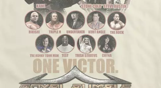 Hot Topic Selling WWE Royal Rumble 2001 Shirt With Titus O’Neil As Test