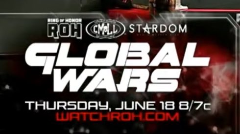 roh cmll stardom global wars, ring of honor cmll stardom global wars, stardom