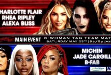 Alexa Bliss, Charlotte Flair, Rhea Ripley vs Jade Cargill, B-Fab, Michin