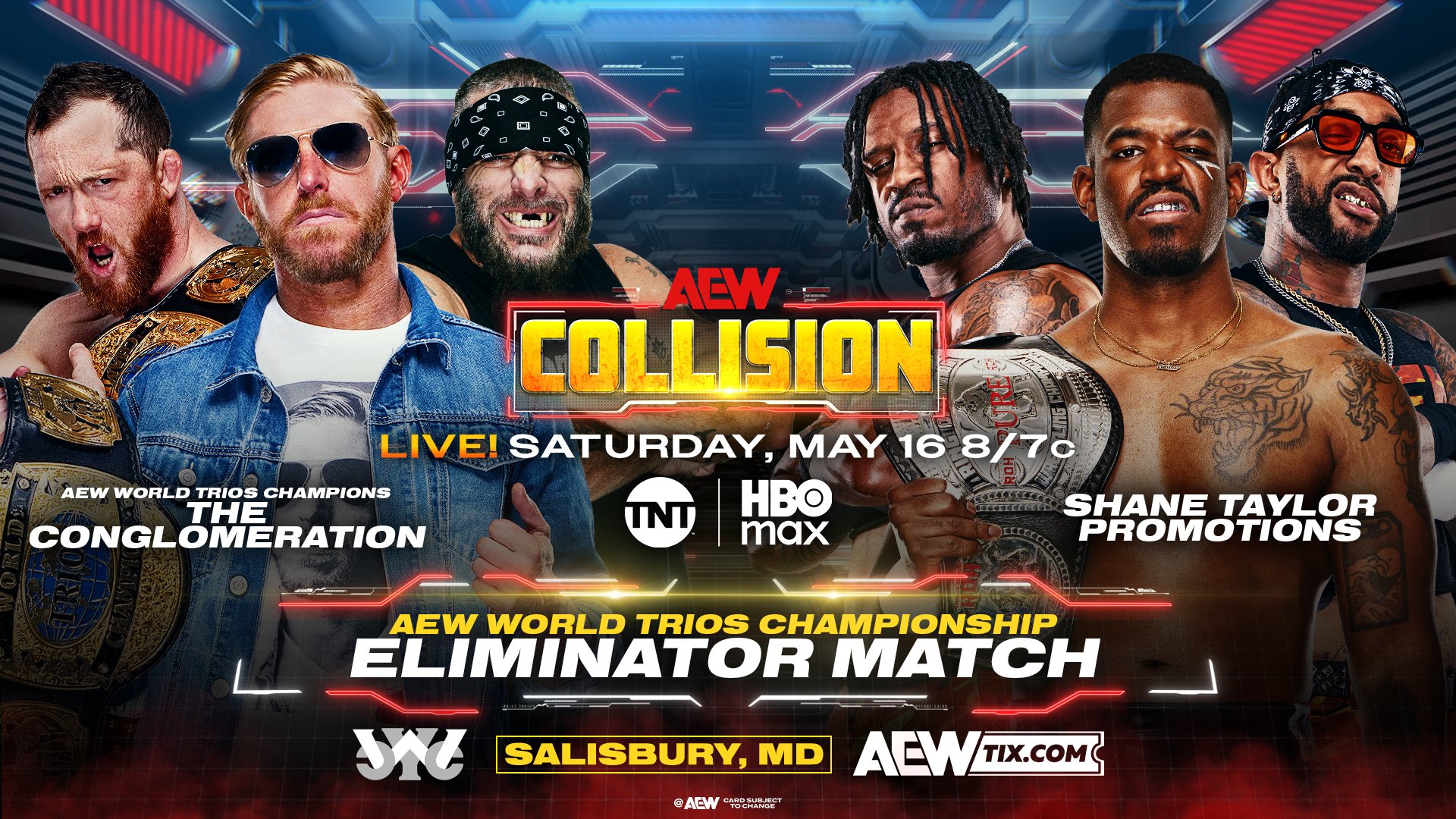 AEW World Trios Championship Eliminator Match Added To 5/16 Collision