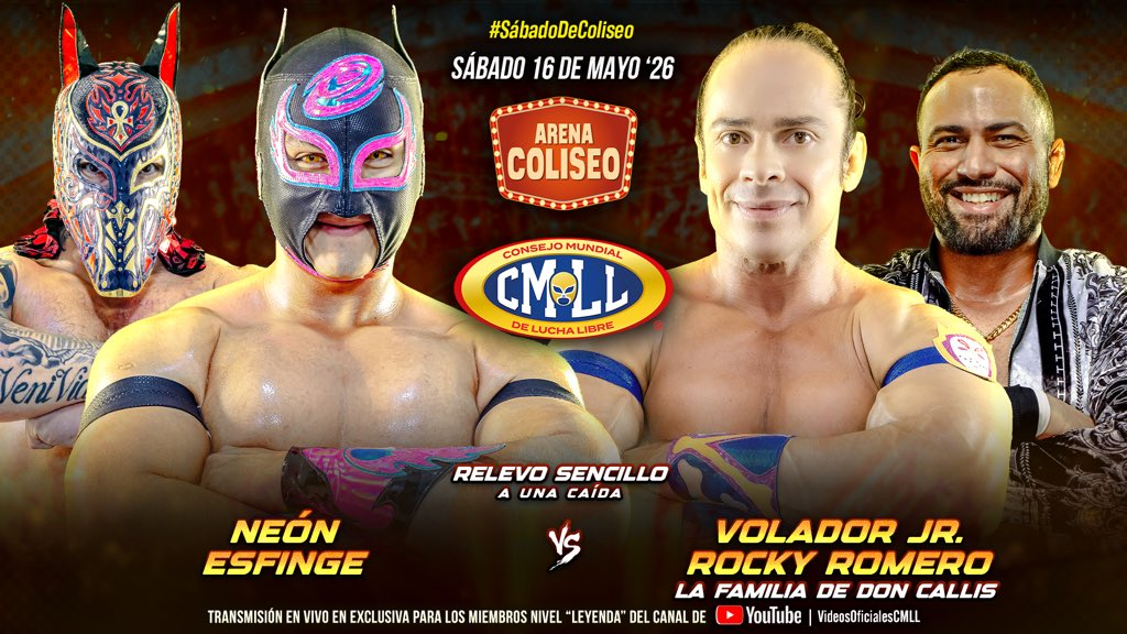 CMLL Sábado De Coliseo Results (5/16/2026)