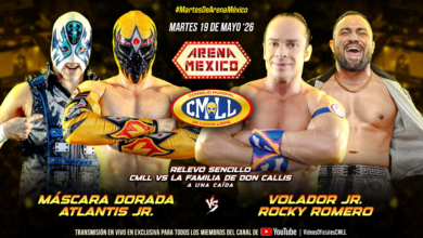 CMLL Martes de Arena Mexico Results (5/19/2026)