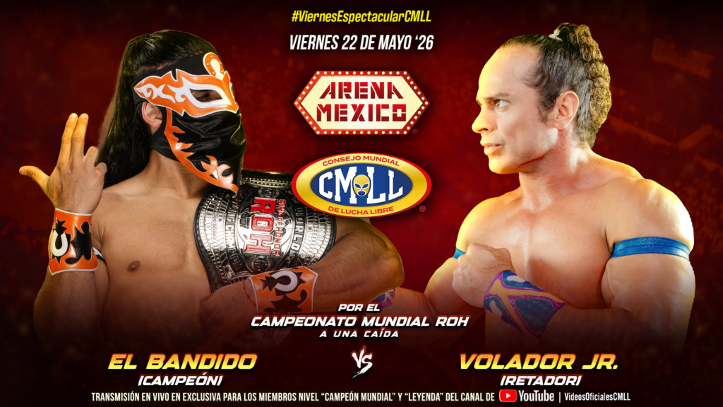 CMLL Viernes Espectacular Ergebnisse (22.05.2026): Bandido vs. Volador Jr. ...