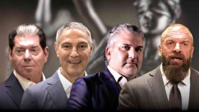 vince mcmahon, ari emanuel, nick khan, paul levesque, triple h