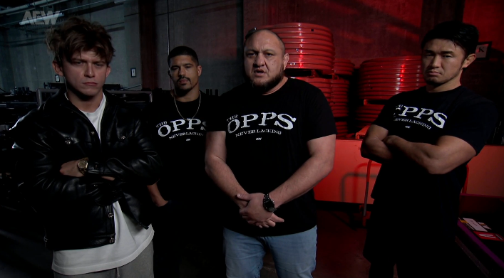the opps, samoa joe, hook, anthony bowens, katsuyori shibata