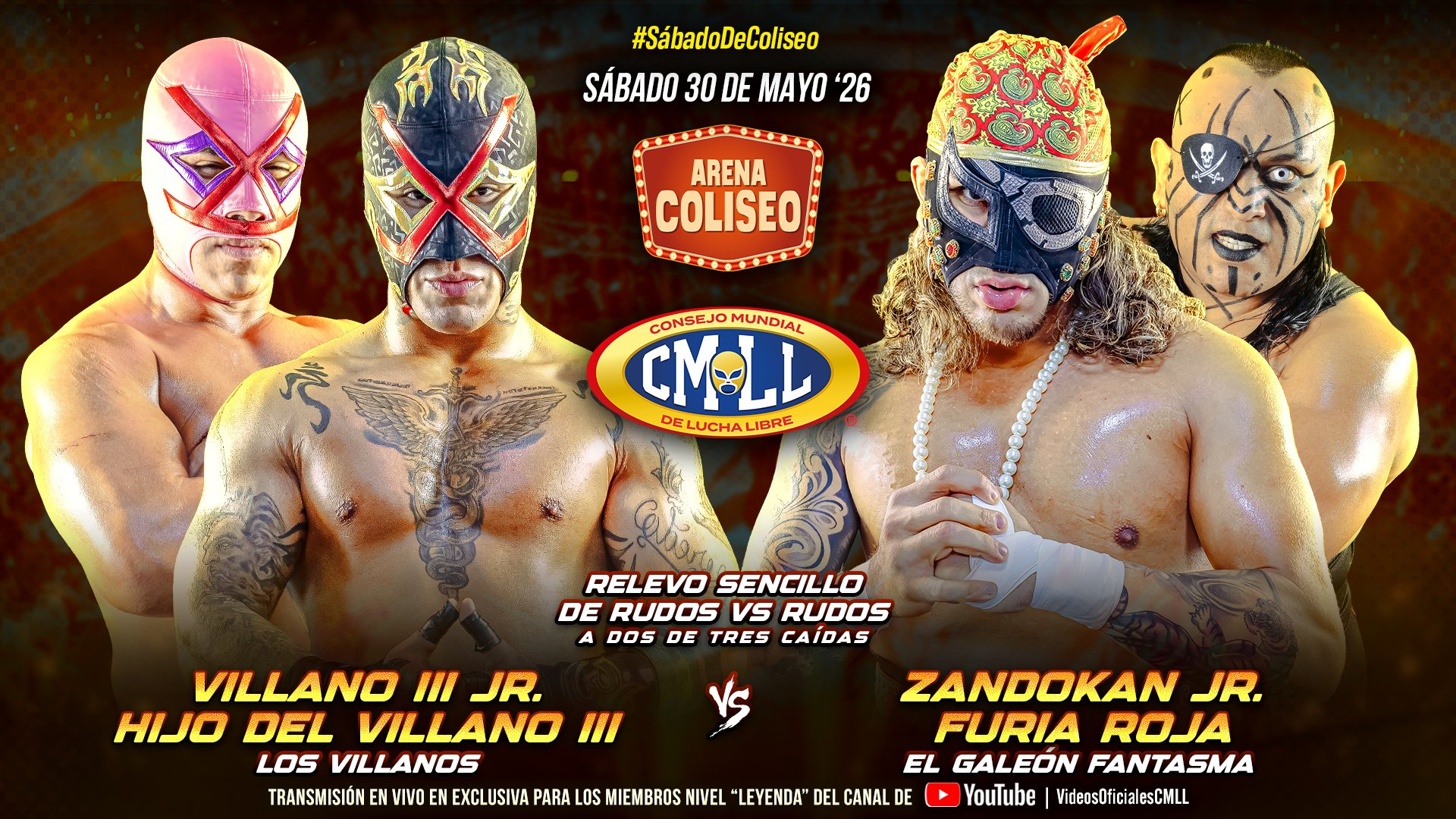 CMLL Sábado De Coliseo Results (5/30/2026)