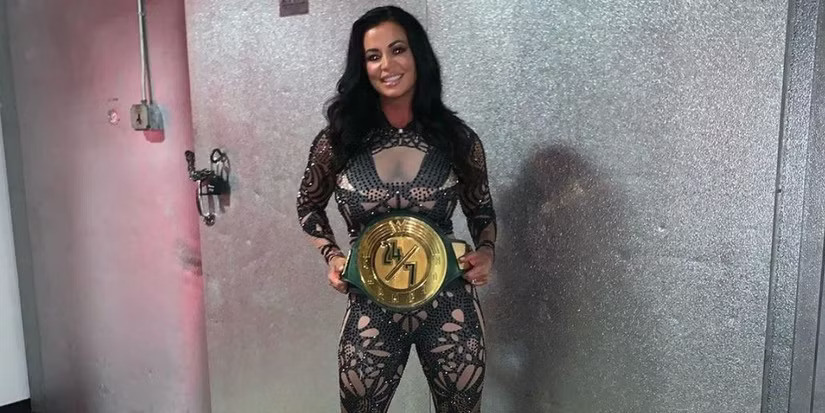 Candice Michelle as WWE 24/7 Champion