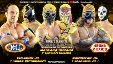 CMLL Martes de Arena Mexico Results (6/2/2026)