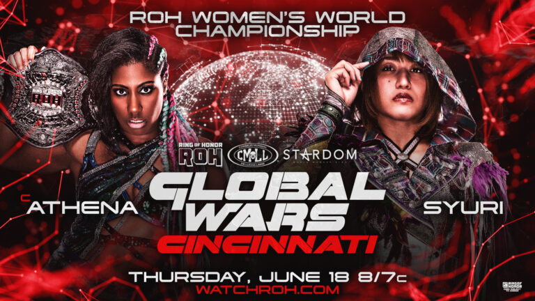 Athena To Defend ROH Women’s Title Against Syuri At Global Wars Cincinnati