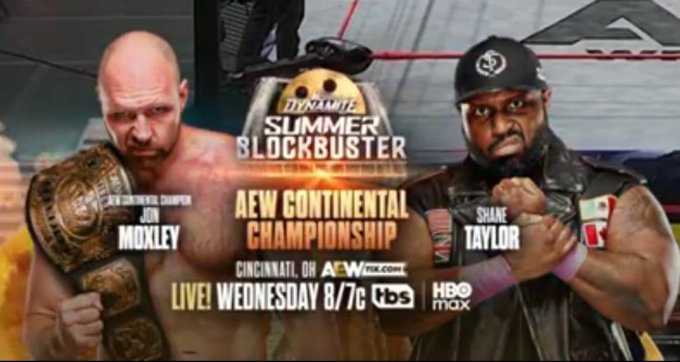 Jon Moxley, Shane Taylor, AEW Dynamite Summer Blockbuster