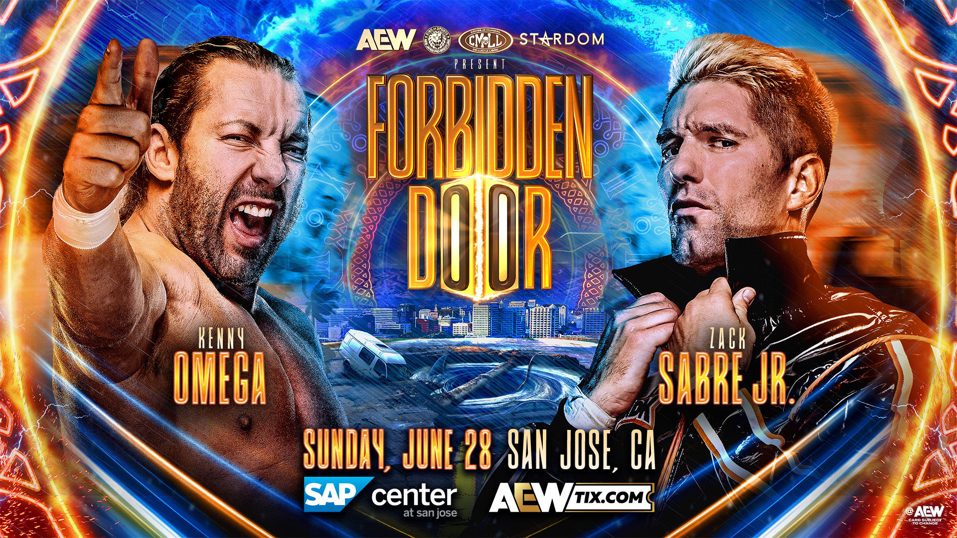 kenny omega zack sabre jr aew njpw forbidden door