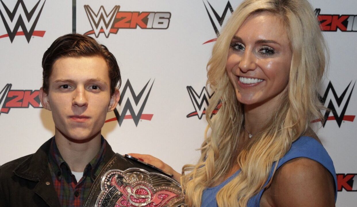 Charlotte Flair Recalls Photo With Tom Holland And The WWE Divas Championship
