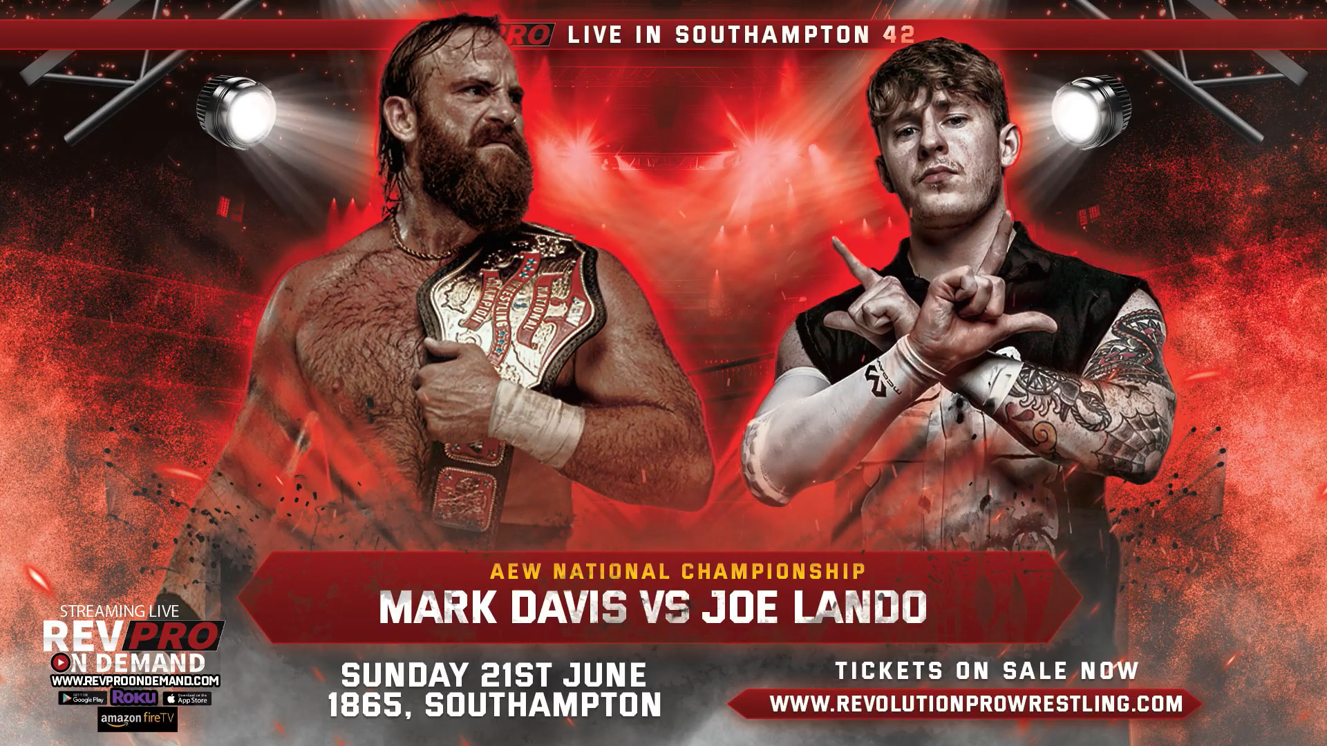 Mark Davis Defending AEW National Championship Against Joe Lando At RevPro’s 6/21 Show