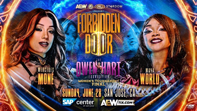 Mercedes Mone Vs. Maya World Women’s Owen Hart Foundation Tournament Final Official For AEW Forbidden Door 2026