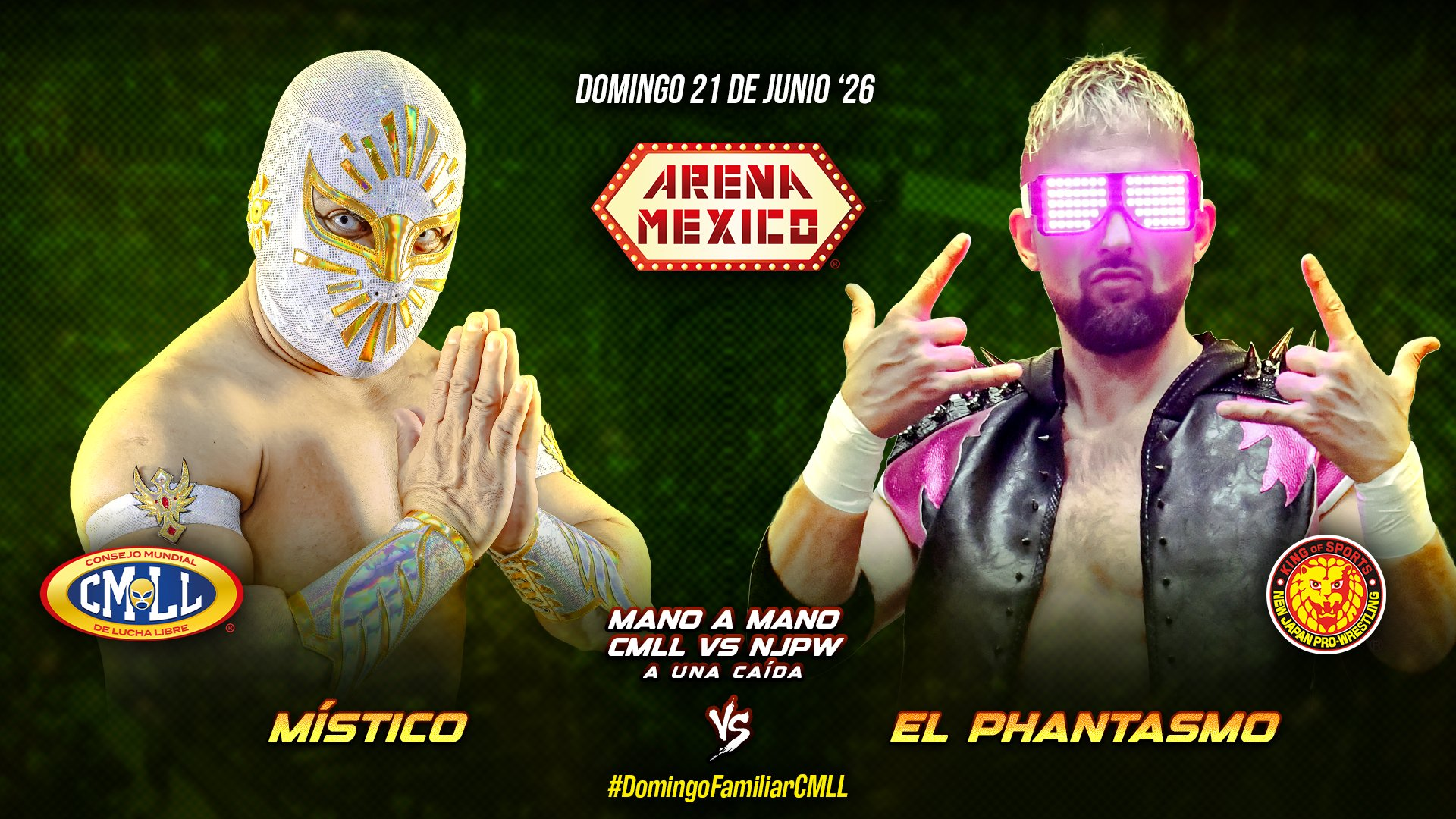 CMLL Domingo Familiar Results (6/21/2026)