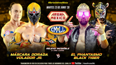 CMLL Martes de Arena Mexico Results (6/23/2026)