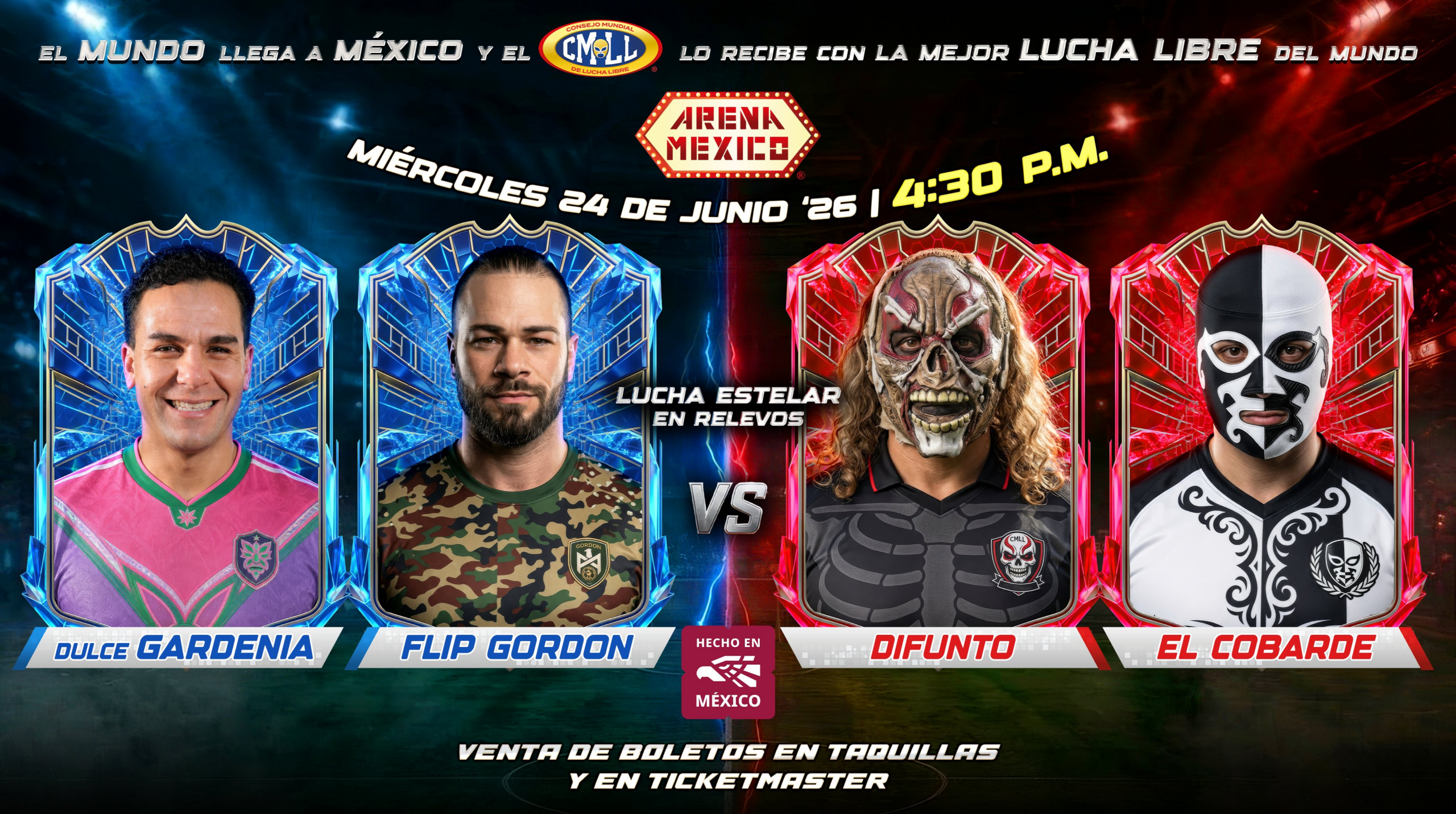 CMLL Verano Results (6/23/2026): Dulce Gardenia & Flip Gordon vs. Difunto & El Cobarde, Zeuxis vs. Garra Negra, More